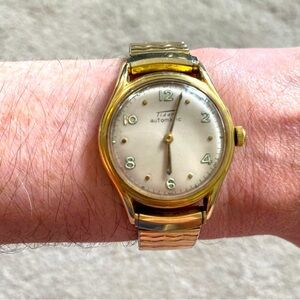Vintage Tissot 1950 10k gold Watch Speidal Band